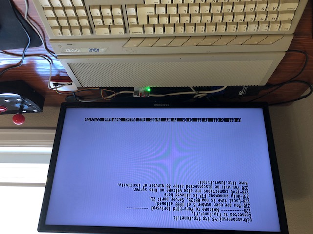 Atari 1040 ST terminal FTP