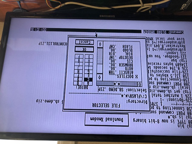 Download XMODEM Dialog
